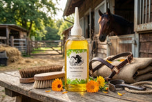 Afbeelding in Gallery-weergave laden, Calendula Gold van The Natural Way is een huidverzorgingsproduct voor paarden, op basis van Goudsbloem olie en toegevoegde vitamine E