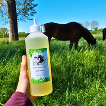 Load image into Gallery viewer, Maak kennis met Reva Lotion: onze krachtigste formule voor paarden met extreem hevige jeuk. Kracht uit de natuur, zacht voor de huid. 

Reva Lotion van The Natural Way is een 100 % natuurlijk en duurzaam product dat werd ontworpen ter ondersteuning van paarden met ernstige jeuk en huidklachten zoals zomereczeem (SME).
